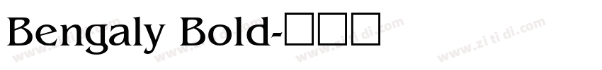 Bengaly Bold字体转换